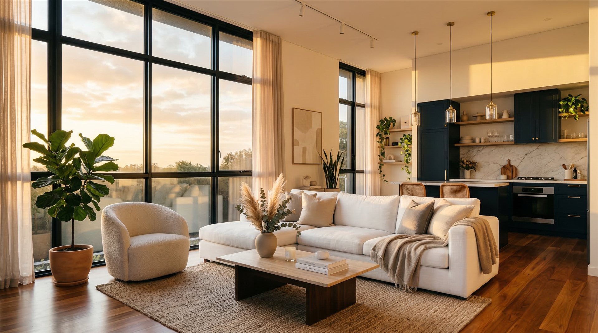 Well-presented Adelaide short-stay property interior